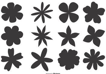 Hand Drawn Flower Shapes - бесплатный vector #410801